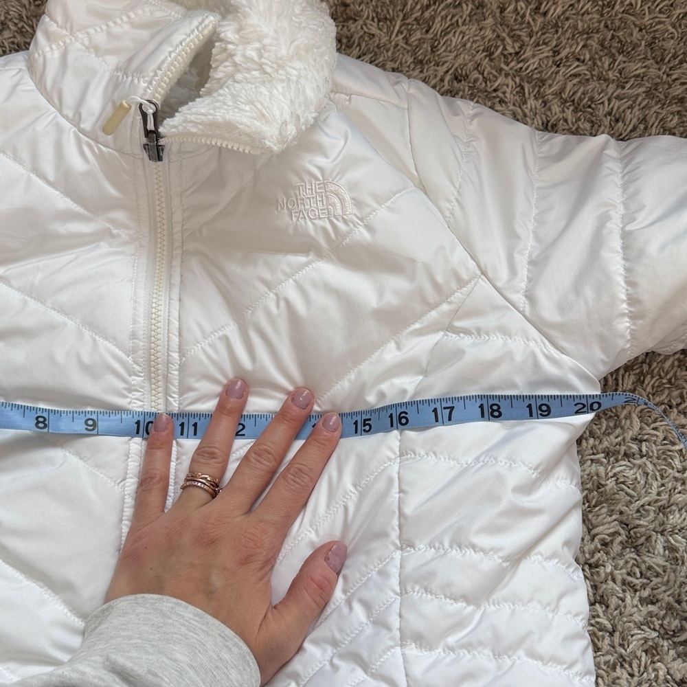 The North Face Reversible Puffer Winter Jacket White size Small - Picture 14 of 16